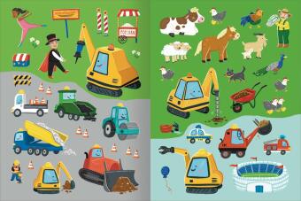 Mitmach-Stickerbuch - Bruno, der kleine Bagger