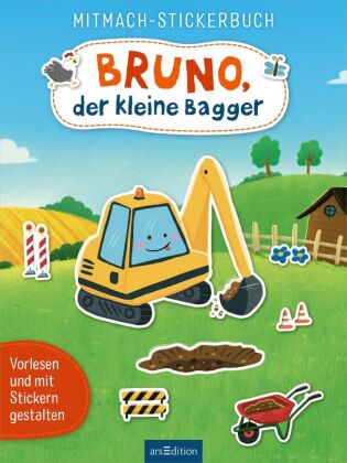Mitmach-Stickerbuch - Bruno, der kleine Bagger