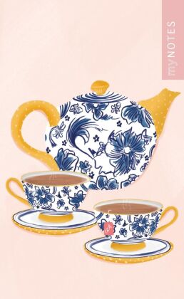 myNOTES Papeterie: Notizbuch A6 Simply, Katy - Tea Time