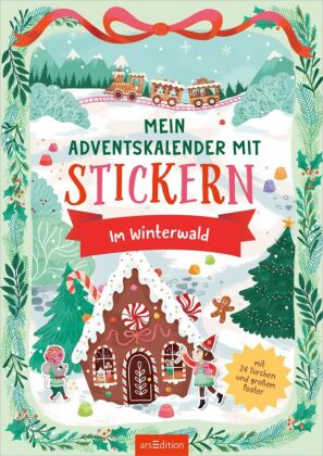 Mein Adventskalender mit Stickern - Im Winterwald