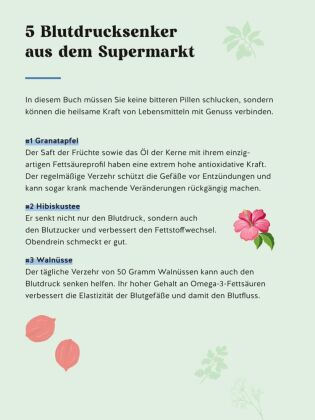 Meine Gesundheitsretter aus der Natur gegen Bluthochdruck
