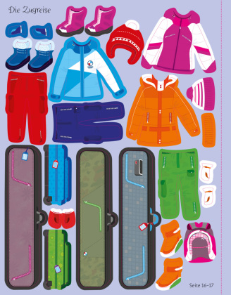 Mein Anziehpuppen-Stickerbuch: Ferien