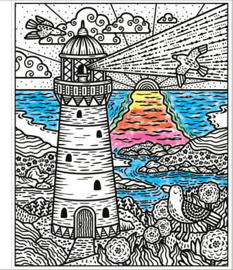 Mein Farbenzauber-Malbuch: An der Küste