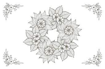 50 cozy Karten zum Ausmalen - Blumentraum
