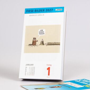 Fiese Bilder Cartoons für jeden Tag 2027: Tagesabreißkalender