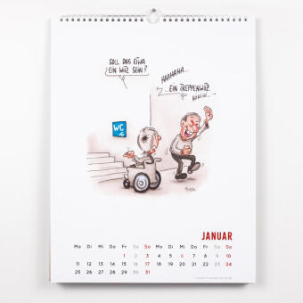 Handicaps 2027: Monatskalender für die Wand