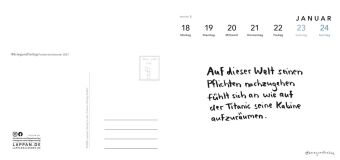 kriegundfreitag: Postkartenkalender 2027