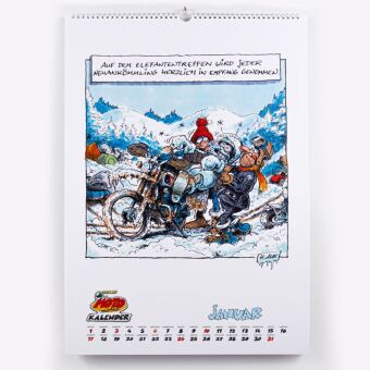 MOTOmania Kalender 2027: Monatskalender im Großformat