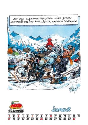 MOTOmania Kalender 2027: Monatskalender im Großformat