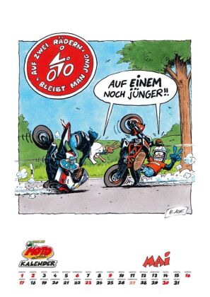 MOTOmania Kalender 2027: Monatskalender im Großformat