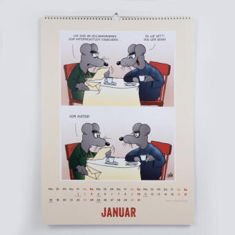 Uli Stein Tierisch großer Kalender 2027: Monatskalender für die Wand im Großformat