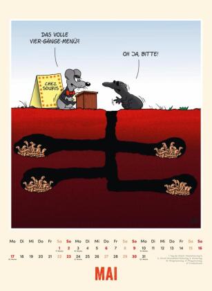 Uli Stein Tierisch großer Kalender 2027: Monatskalender für die Wand im Großformat