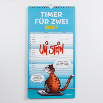 Uli Stein Timer für zwei 2027: Monatskalender für die Wand