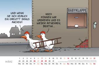Uli Stein Tischkalender 2027: Monatskalender zum Aufstellen