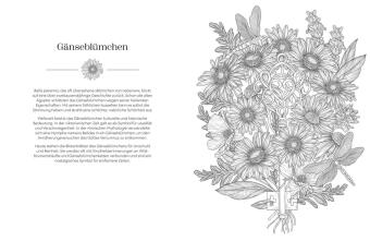 Geheimnisvoller Blütenzauber zum Ausmalen
