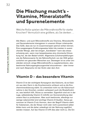 Ernährung für starke Knochen gegen Osteoporose