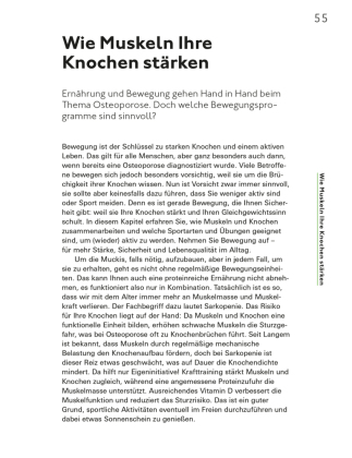 Ernährung für starke Knochen gegen Osteoporose