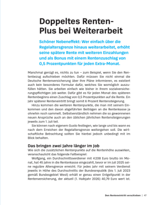 So rechnet sich die Aktivrente