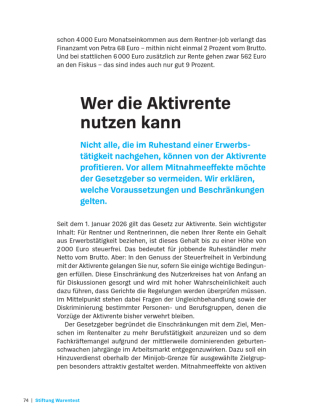 So rechnet sich die Aktivrente