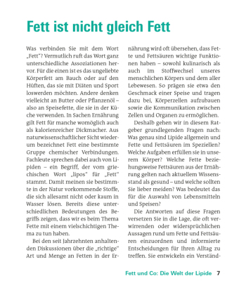 Fette und Fettsäuren