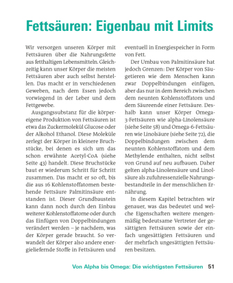 Fette und Fettsäuren