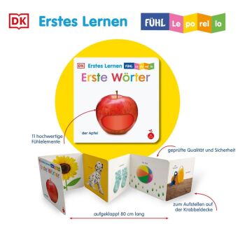Erstes Lernen Fühl-Leporello. Erste Wörter