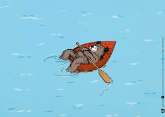 Der kleine Bär und sein kleines Boot. Kamishibai Bildkartenset