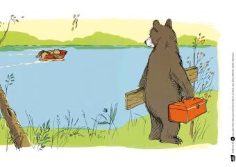 Der kleine Bär und sein kleines Boot. Kamishibai Bildkartenset