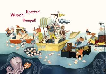 Herr Krake räumt das Meer auf. Kamishibai Bildkartenset, m. 1 Beilage
