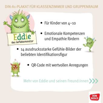 Das große Gefühle-Bestimmungsposter mit Eddie, dem Gefühlemonster