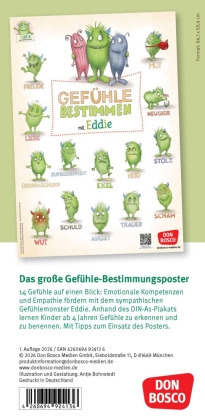 Das große Gefühle-Bestimmungsposter mit Eddie, dem Gefühlemonster