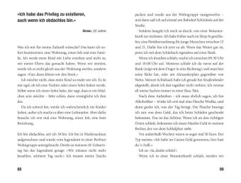 Wie Treibholz auf Asphalt - Junge Menschen erzählen von ihrem Leben auf der Straße