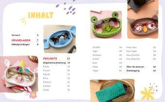 Brillies häkeln: Niedliche Amigurumi-Brillenhalter | Für Lese- und Sonnenbrillen