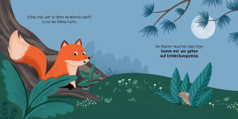 Lass uns schleichen, spielen, springen, kleiner Fuchs