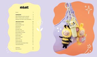 Schlüsselanhänger häkeln: Mini-Monster für Labubu-Fans