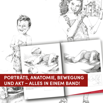 Die Kunst des Zeichnens Menschen. Die beste Zeichenschule