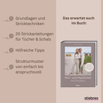 Mini- und Maxitücher mit Struktur