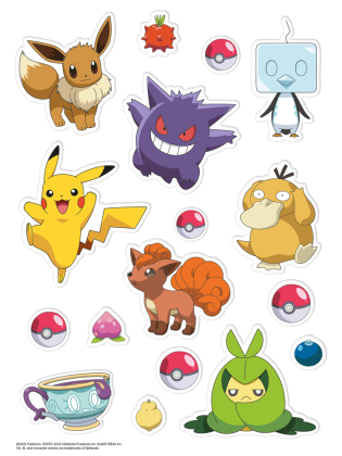 Pokémon: Malspaß mit 3D-Stickern