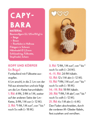 55 x häkeln - Mini-Amigurumis Schlüsselanhänger: Dein Kartenset mit niedlichen Tieren & mehr