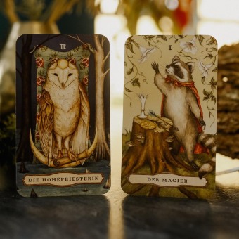 Woodland Wardens Tarot - Set mit Booklet u. 78 Karten, m. 1 Beilage