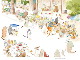 Das Jahr der Katzen. Ein Wimmelbuch 