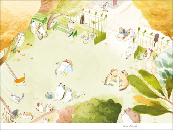 Das Jahr der Katzen. Ein Wimmelbuch 