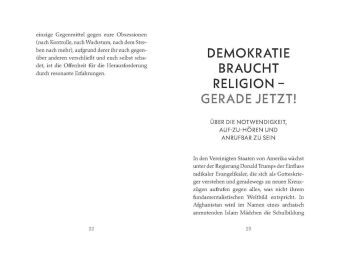 Demokratie braucht Religion - gerade jetzt!