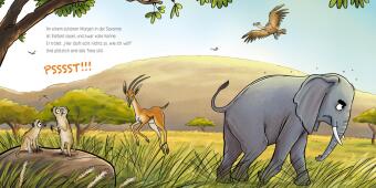 LESEMAUS 203: Elefant will durch die Wand