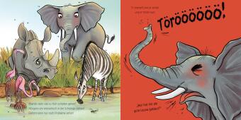 LESEMAUS 203: Elefant will durch die Wand