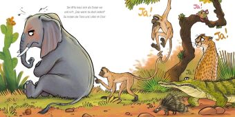 LESEMAUS 203: Elefant will durch die Wand