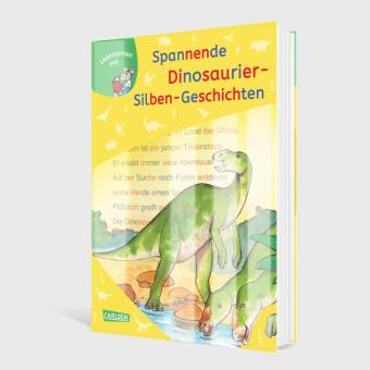 LESEMAUS zum Lesenlernen Sammelbände: Spannende Dinosaurier-Silben-Geschichten