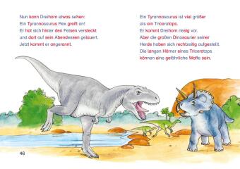 LESEMAUS zum Lesenlernen Sammelbände: Spannende Dinosaurier-Silben-Geschichten