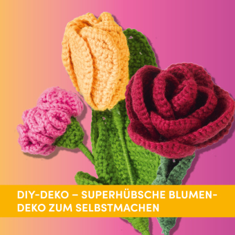 Grüße aus dem Blumengarten. Zum Selber-Häkeln