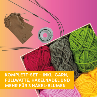 Grüße aus dem Blumengarten. Zum Selber-Häkeln